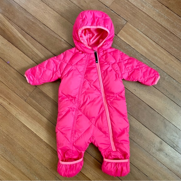 REI Jackets & Coats Rei Down Filled Bunting Snowsuit Pink Poshmark